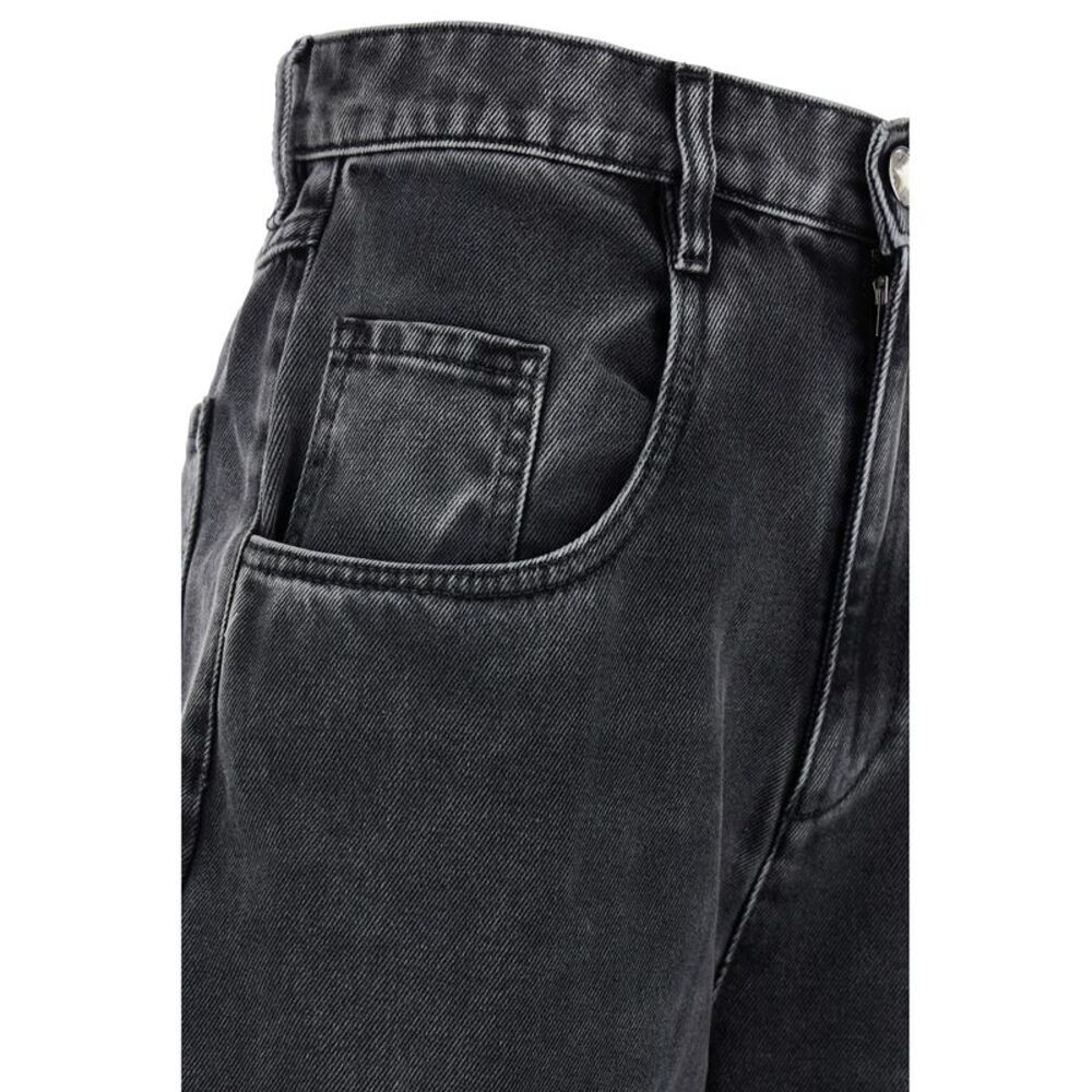 Maison Margiela Women Five-Pocket Design Ripped Black Cotton Denim Jeans Woman - Picture 3 of 3